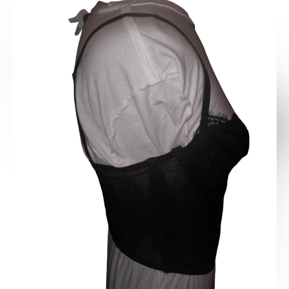 Black sexy spaghetti strap cami corset top - Picture 7 of 10